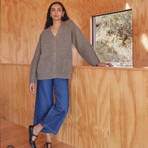 maia cardigan in color bark